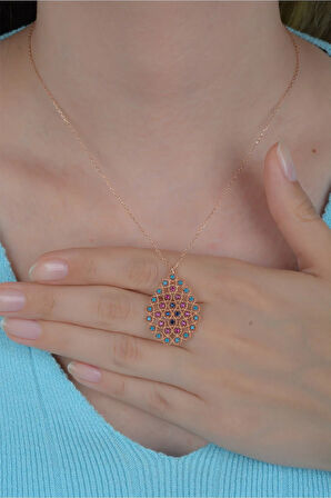 925 Ayar Gümüş Damla Model Kolye