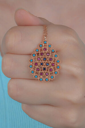 925 Ayar Gümüş Damla Model Kolye