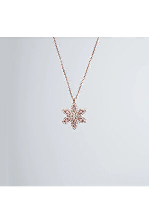 925 Ayar Kadın Gümüş Umut Çiçeği Kolye