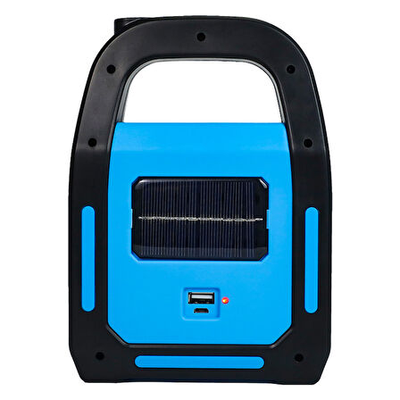 3 KADEMELİ USB ÇIKIŞLI ŞARJ EDİLEBİLİR SOLAR LAMBA (4457)
