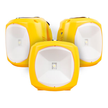 TEK PANELLİ ŞARJLI SOLAR IŞILDAK AYDINLATMA SETİ (4457)