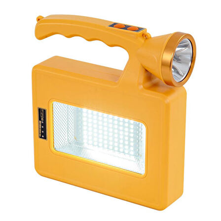 SOLARLI USBLİ ŞARJLI TAŞINABİLİR KAMP FENERİ (4457)