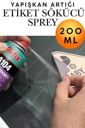 Etiket Sökücü Mastik Yapışkan Artığı Temizleyici Sprey 200 ml Cam Metal Ahşap Mobilya Zemin Mermer Plastik Yapışkan Bant Tutkal Leke İz Çıkarıcı Çok Amaçlı Otomotiv Ev Ofis Güçlü Yüzey Temizlik Spreyi
