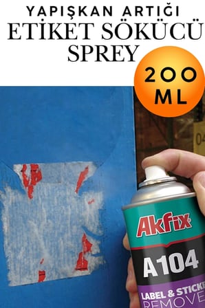Etiket Sökücü Mastik Yapışkan Artığı Temizleyici Sprey 200 ml Cam Metal Ahşap Mobilya Zemin Mermer Plastik Yapışkan Bant Tutkal Leke İz Çıkarıcı Çok Amaçlı Otomotiv Ev Ofis Güçlü Yüzey Temizlik Spreyi