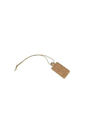 Orta Boy Kraft Renk 2 /1,5 cm 80 adet Karton İpli Fiyat Etiketi