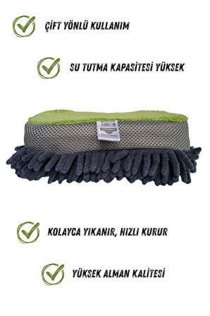 Euphrate Kfz  Jumbo Çift Yönlü Oto Yıkama Süngeri 22x10 Cm, Oto Bezi, Araç Bezi, Köpük Süngeri