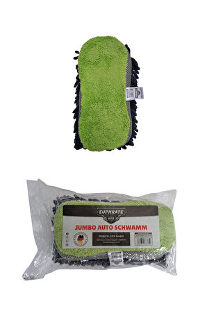 Euphrate Kfz  Jumbo Çift Yönlü Oto Yıkama Süngeri 22x10 Cm, Oto Bezi, Araç Bezi, Köpük Süngeri