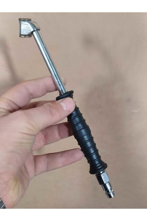 Küresel Hortum Giriş Euro Girişli Kompresör Lastik Şişirme Hava Basma Jakı Siyah
