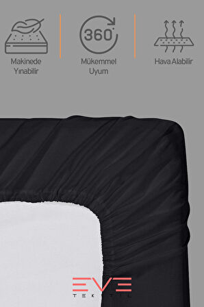 Fitted Yüksek Kaliteli Penye Kumaş Tek Kişilik Lastikli Çarşaf