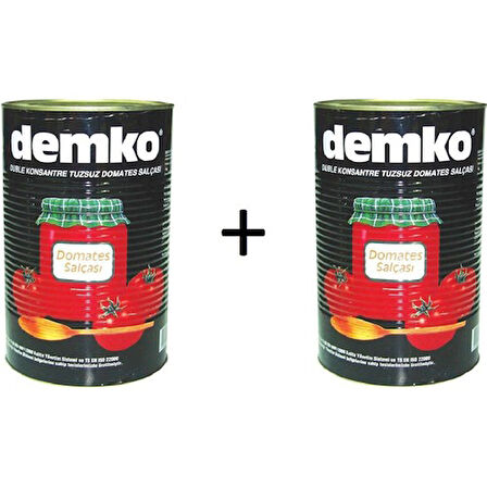 Demko Domates Salçası 2 Adet x 4300 gr