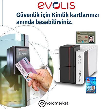 Evolis PRIMACY 2 Kart Yazıcı çift yüz baskılı(YENİ)Duplex Expert