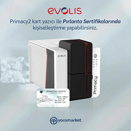 Evolis PRIMACY 2 Kart Yazıcı çift yüz baskılı(YENİ)Duplex Expert