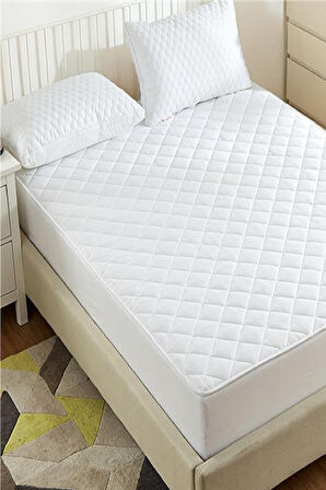 Evony Fitted Kapitoneli 160x200 Cm Çift Kişilik Yatak Koruyucu Çarşaf