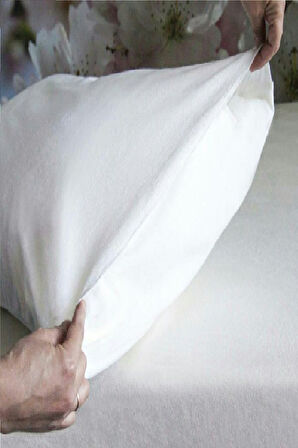 Evony 1 Adet Yastık Kılıfı Alez Pamuk Fermuarsız Sıvı Geçirmez