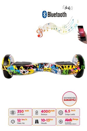 Citymate Elektrikli Kaykay Hoverboard Akıllı Denge 6.5 Inch + HoverKart + Çanta EXTREM PAKET D01