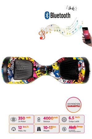 Citymate Elektrikli Kaykay Hoverboard Akıllı Denge 6.5 Inch + HoverKart + Çanta EXTREM PAKET D01