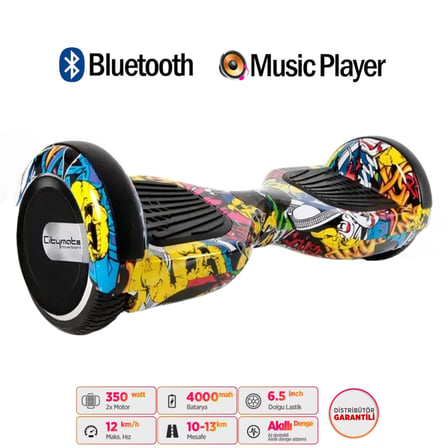 Citymate Elektrikli Kaykay Hoverboard Akıllı Denge 6.5 Inch + HoverKart + Çanta EXTREM PAKET D01