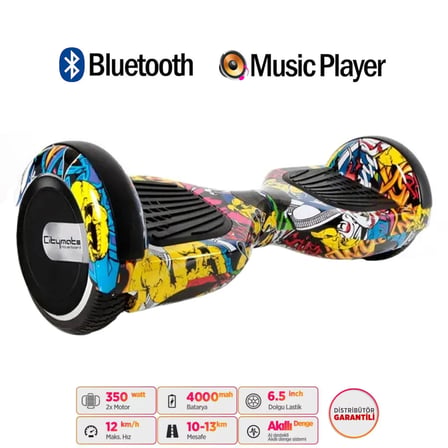 Citymate Elektrikli Kaykay Hoverboard Akıllı Denge 6.5 Inch + HoverKart + Çanta EXTREM PAKET D01