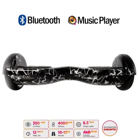 Citymate Elektrikli Kaykay Hoverboard Akıllı Denge 6.5 Inch + HoverKart + Çanta EXTREM PAKET D02