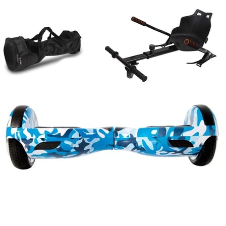 Citymate Elektrikli Kaykay Hoverboard Akıllı Denge 6.5 Inch + HoverKart + Çanta EXTREM PAKET D03
