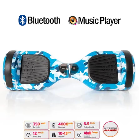 Citymate Elektrikli Kaykay Hoverboard Akıllı Denge 6.5 Inch + HoverKart + Çanta EXTREM PAKET D03