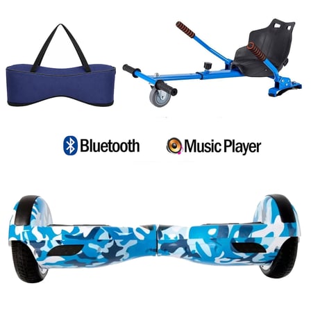 Citymate Elektrikli Kaykay Hoverboard Akıllı Denge 6.5 Inch + HoverKart + Çanta EXTREM PAKET D03