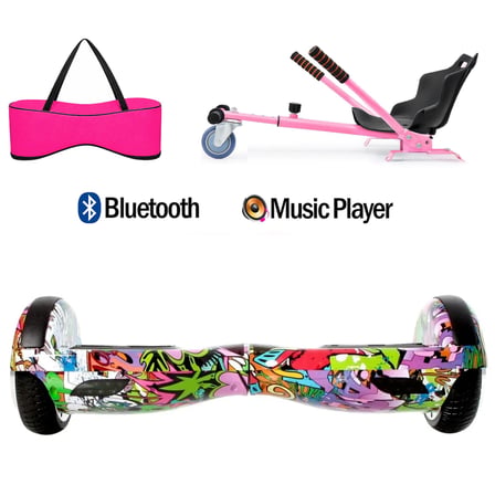 Citymate Elektrikli Kaykay Hoverboard Akıllı Denge 6.5 Inch + HoverKart + Çanta EXTREM PAKET D04