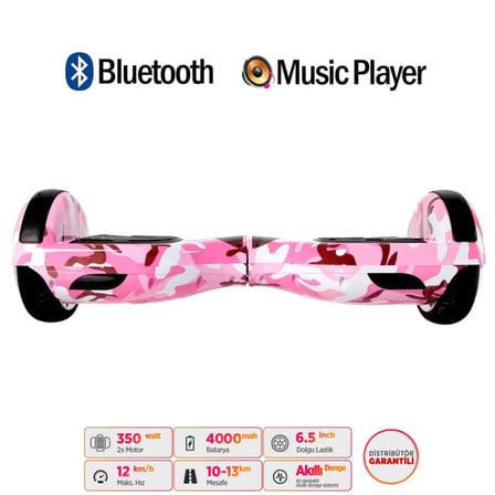Citymate Elektrikli Kaykay Hoverboard Akıllı Denge 6.5 Inch + HoverKart + Çanta EXTREM PAKET D05