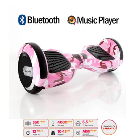 Citymate Elektrikli Kaykay Hoverboard Akıllı Denge 6.5 Inch + HoverKart + Çanta EXTREM PAKET D05