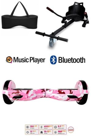 Citymate Elektrikli Kaykay Hoverboard Akıllı Denge 6.5 Inch + HoverKart + Çanta EXTREM PAKET D05