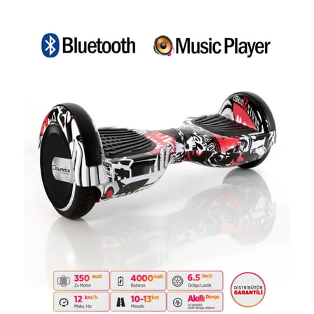 Citymate Elektrikli Kaykay Hoverboard Akıllı Denge 6.5 Inch + HoverKart + Çanta EXTREM PAKET D06