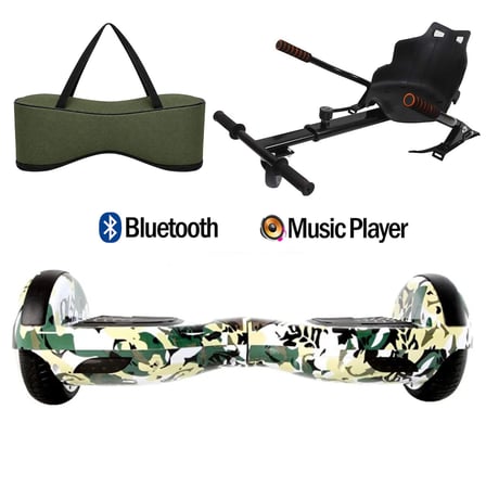 Citymate Elektrikli Kaykay Hoverboard Akıllı Denge 6.5 Inch + HoverKart + Çanta EXTREM PAKET D07