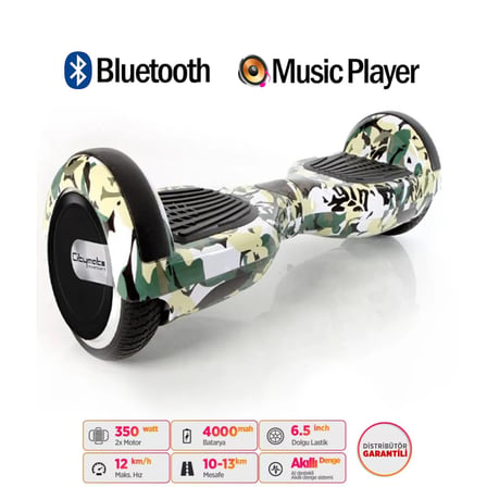 Citymate Elektrikli Kaykay Hoverboard Akıllı Denge 6.5 Inch + HoverKart + Çanta EXTREM PAKET D07
