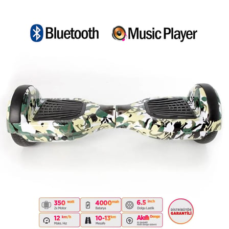 Citymate Elektrikli Kaykay Hoverboard Akıllı Denge 6.5 Inch + HoverKart + Çanta EXTREM PAKET D07