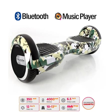 Citymate Elektrikli Kaykay Hoverboard Akıllı Denge 6.5 Inch + HoverKart + Çanta EXTREM PAKET D07