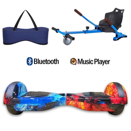 Citymate Elektrikli Kaykay Hoverboard Akıllı Denge 6.5 Inch + HoverKart + Çanta EXTREM PAKET D10