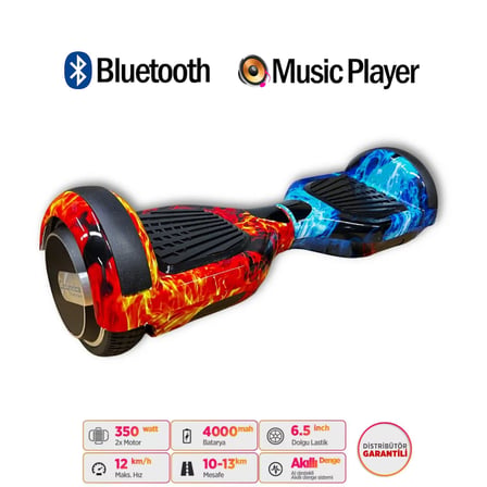 Citymate Elektrikli Kaykay Hoverboard Akıllı Denge 6.5 Inch + HoverKart + Çanta EXTREM PAKET D10