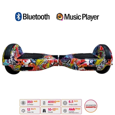 Citymate Elektrikli Kaykay Hoverboard Akıllı Denge 6.5 Inch + HoverKart + Çanta EXTREM PAKET D11