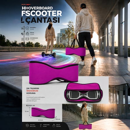 Citymate Elektrikli Kaykay Hoverboard Akıllı Denge 6.5 Inch + HoverKart + Çanta EXTREM PAKET D11