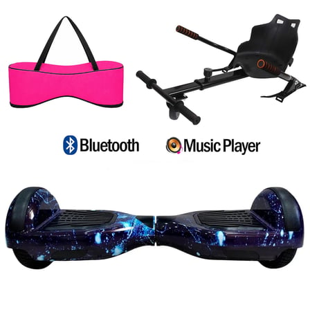 Citymate Elektrikli Kaykay Hoverboard Akıllı Denge 6.5 Inch + HoverKart + Çanta EXTREM PAKET D12