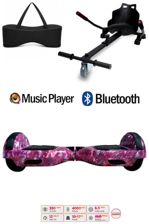 Citymate Elektrikli Kaykay Hoverboard Akıllı Denge 6.5 Inch + HoverKart + Çanta EXTREM PAKET D13