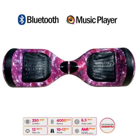 Citymate Elektrikli Kaykay Hoverboard Akıllı Denge 6.5 Inch + HoverKart + Çanta EXTREM PAKET D13