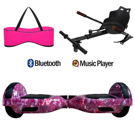 Citymate Elektrikli Kaykay Hoverboard Akıllı Denge 6.5 Inch + HoverKart + Çanta EXTREM PAKET D13