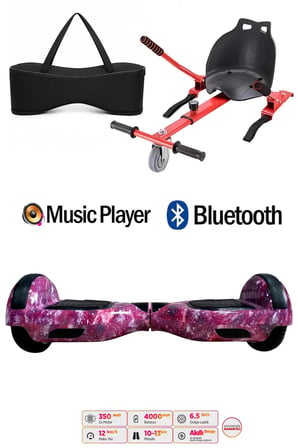 Citymate Elektrikli Kaykay Hoverboard Akıllı Denge 6.5 Inch + HoverKart + Çanta EXTREM PAKET D13