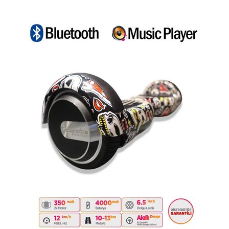Citymate Elektrikli Kaykay Hoverboard Akıllı Denge 6.5 Inch + HoverKart + Çanta EXTREM PAKET D14