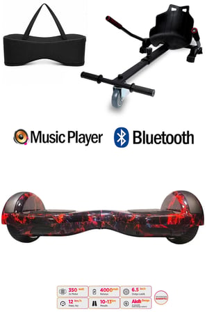 Citymate Elektrikli Kaykay Hoverboard Akıllı Denge 6.5 Inch + HoverKart + Çanta EXTREM PAKET D15