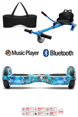 Citymate Elektrikli Kaykay Hoverboard Akıllı Denge 6.5 Inch + HoverKart + Çanta EXTREM PAKET D20