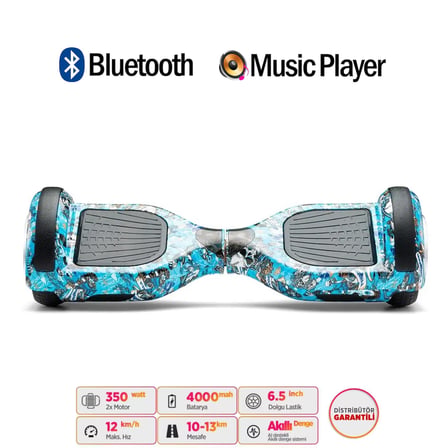 Citymate Elektrikli Kaykay Hoverboard Akıllı Denge 6.5 Inch + HoverKart + Çanta EXTREM PAKET D20
