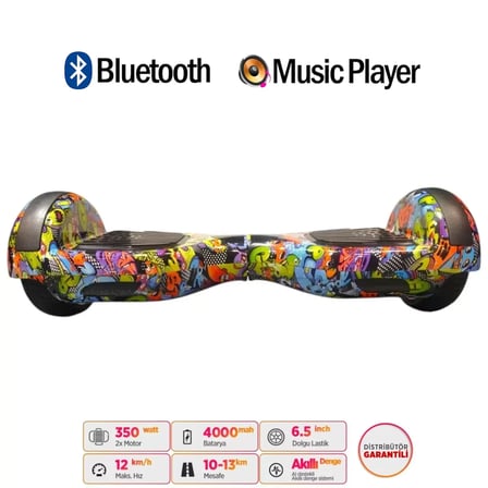 Citymate Elektrikli Kaykay Hoverboard Akıllı Denge 6.5 Inch + HoverKart + Çanta EXTREM PAKET D22