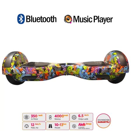 Citymate Elektrikli Kaykay Hoverboard Akıllı Denge 6.5 Inch + HoverKart + Çanta EXTREM PAKET D22